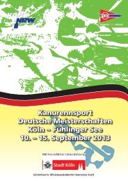 Programm DM 2013 - Kanu-Verband Nordrhein-Westfalen e.V.