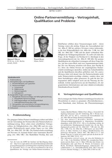 Partnervermittlung online preise