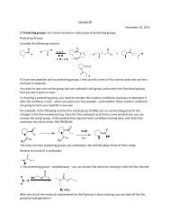 2. Protecting groups - URI Department of Chemistry