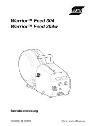 WARRIOR Feed 304 Handbuch - Esab