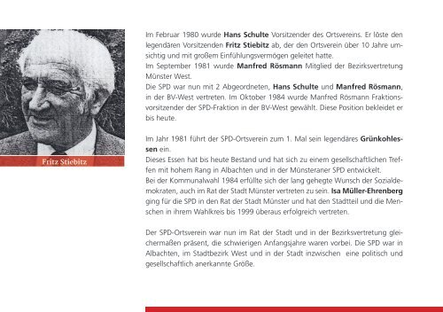 Jubiläumsbroschüre: 60 Jahre SPD Albachten