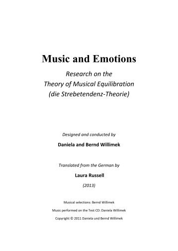 Music and Emotions Research on the Theory of Musical ... - Eunomios
