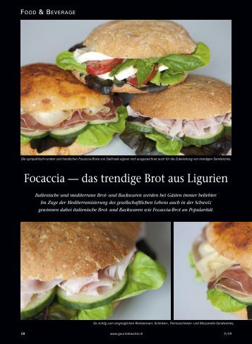 Focaccia — das trendige Brot aus Ligurien - Delitrade