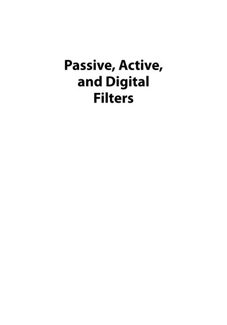 Passive, active, and digital filters (3ed., CRC, 2009) - tiera.ru