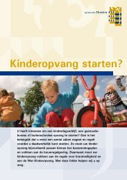 Kinderopvang starten? - Gemeente Houten