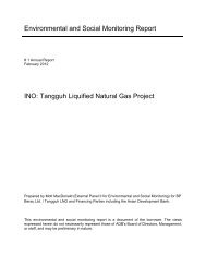 SEMR: Indonesia: Tangguh Liquefied Natural Gas Project - AECEN