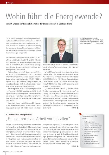 Ausgabe 05/2013 - Wirtschaftsjournal