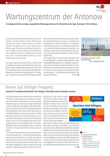 Ausgabe 05/2013 - Wirtschaftsjournal