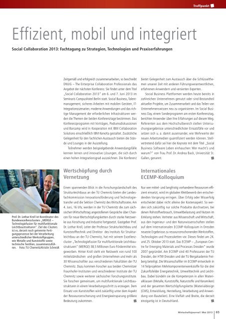 Ausgabe 05/2013 - Wirtschaftsjournal