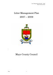 Litter Management Plan - Mayo County Council