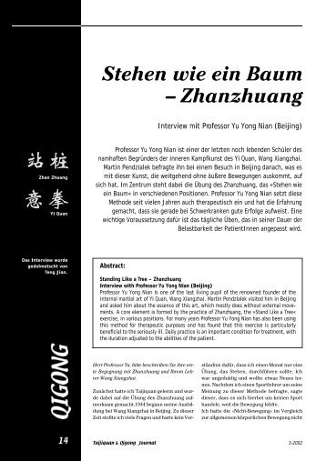 Interview mit Professor Yu Yong Nian - Chi Kung