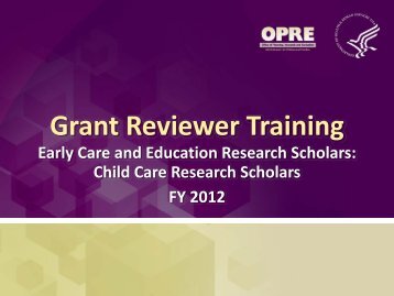 CCRS Grant Review Orientation Slides - Grantreviewinfo.net