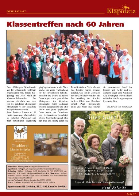 Ausgabe II 2013 - Marktgemeinde Großklein