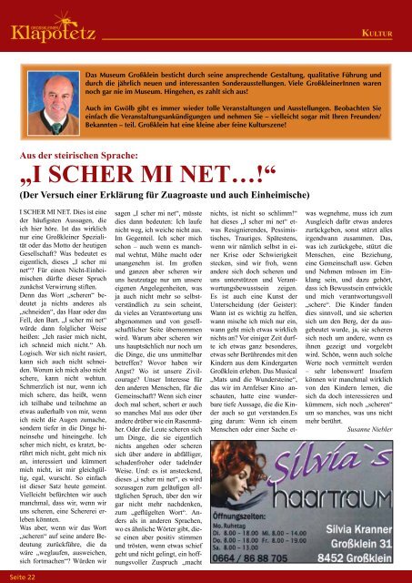 Ausgabe II 2013 - Marktgemeinde Großklein