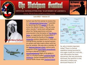 Amelia Mary Earhart - Watchmen Of America