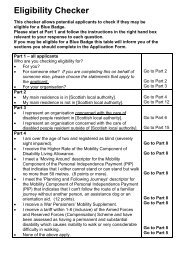 Blue Badge eligibility checker - East Ayrshire Council