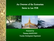 Natural tourist Sites in Lao PDR by