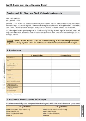 WPHG-Bogen (ebase Manged Depot) - AVL Finanzdienstleistung ...