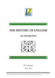 History of English SEAD course - Pages des personnels de l ...