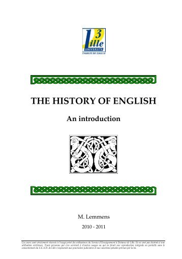 History of English SEAD course - Pages des personnels de l ...