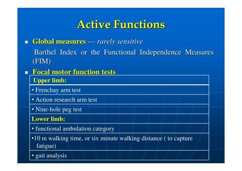 Overview of Spasticity in Elderly Patients - The Hong Kong Geriatrics ...