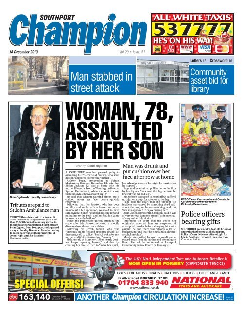 Man stabbed in street attack - Champion Newspapers