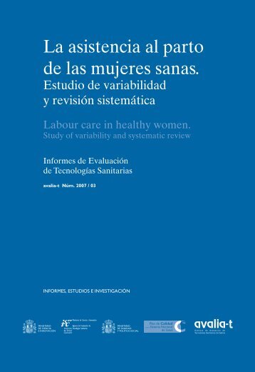 La asistencia al parto de las mujeres sanas. Estudio de variabilidad ...
