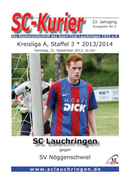 Zur Stadionzeitung... - SC Lauchringen