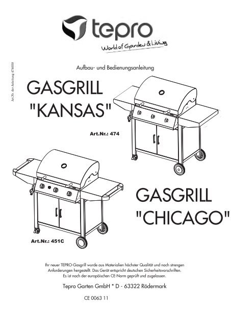 Gasgrill “KANSAS” 474 - Tepro