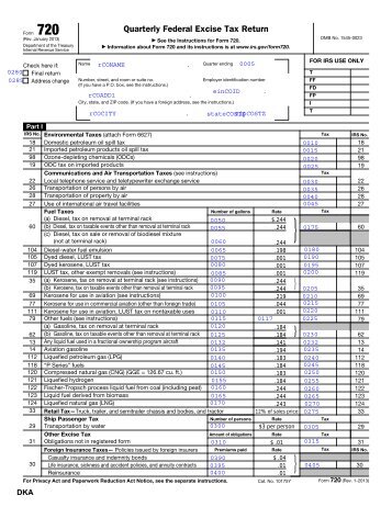 Form 720 Template - Taxsoftware.com