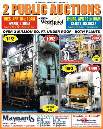 Whirlpool Brochure - Maynards Industries