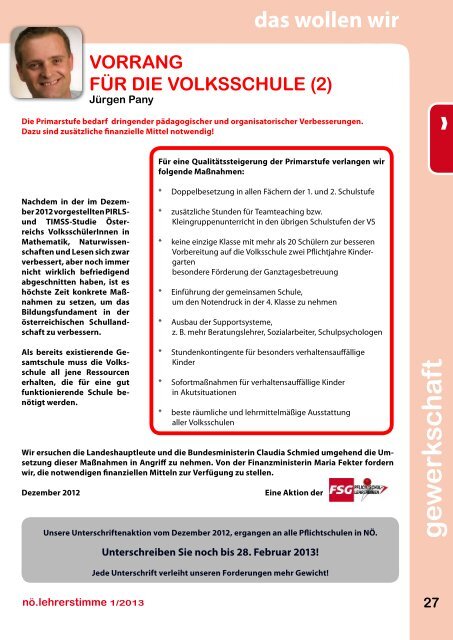 Ausgabe 1/2013 - slö niederösterreich