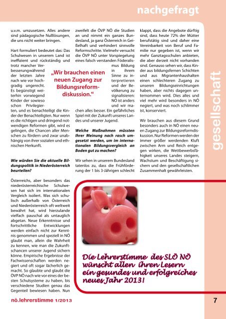 Ausgabe 1/2013 - slö niederösterreich