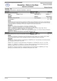 Disciplinas - Oferta no Ano Base - Coordenação de ...