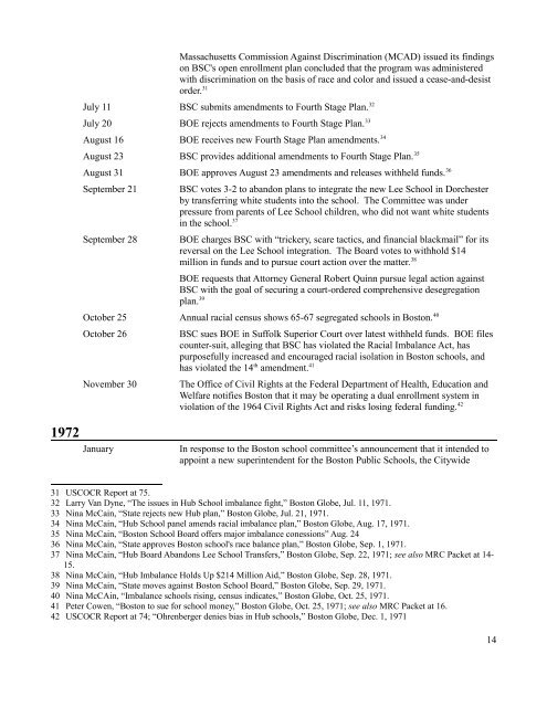 A Timeline of Boston School Desegregation, 1961-1985