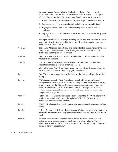 A Timeline of Boston School Desegregation, 1961-1985