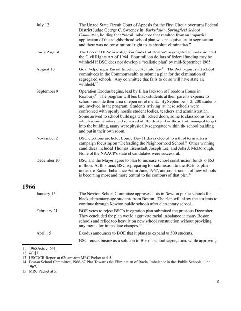 A Timeline of Boston School Desegregation, 1961-1985