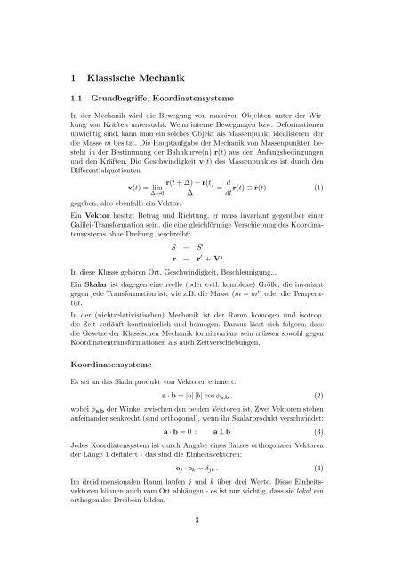 Mechanik - Humboldt-Universität zu Berlin