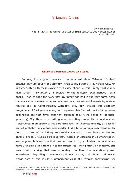 C'est pour moi un plaisir extrême de rédiger un texte sur - BibNum