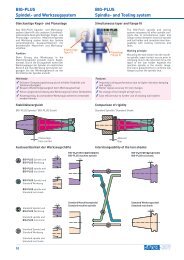 BIG-PLUS Spindel- und Werkzeugsystem BIG-PLUS Spindle- and ...