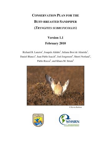 Conservation Plan - Western Hemisphere Shorebird Reserve Network