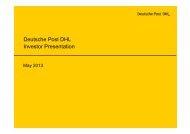 Deutsche Post DHL Investor Presentation