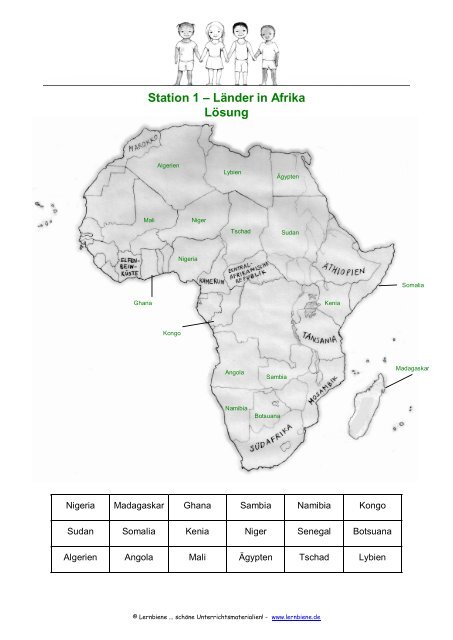 Station 1 Lander In Afrika Losung