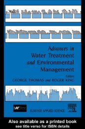 Advances in Water Treatment and Enviromental Management