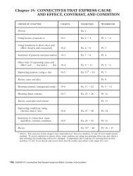 Chapter 19—Connectives that Express Cause and Effect, Contrast ...