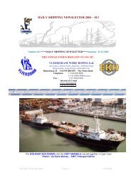 DAILY SHIPPING NEWSLETTER 2004 – 013 VLIERODAM WIRE ...