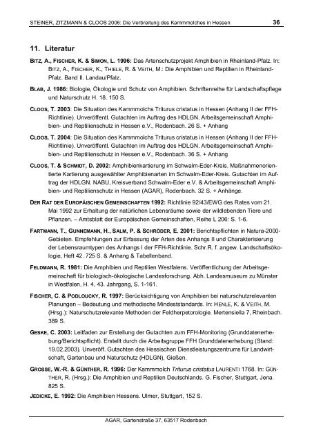 Anhang II der FFH-Richtlinie - Landesbetrieb Hessen-Forst
