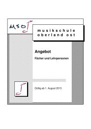 klicken um das Angebot als PDF zu öffnen! - Musikschule Oberland ...