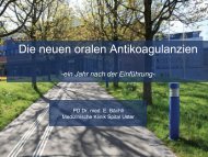 Die neuen oralen Antikoagulantien - Spital Uster