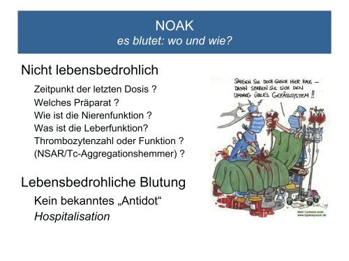 Die neuen oralen Antikoagulantien - Spital Uster